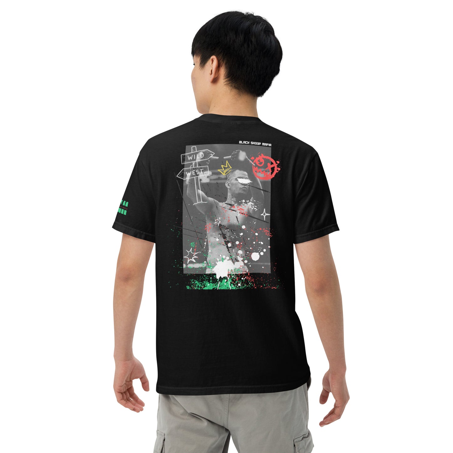 Black Sheep Mafia "Nate Diaz" heavyweight t-shirt