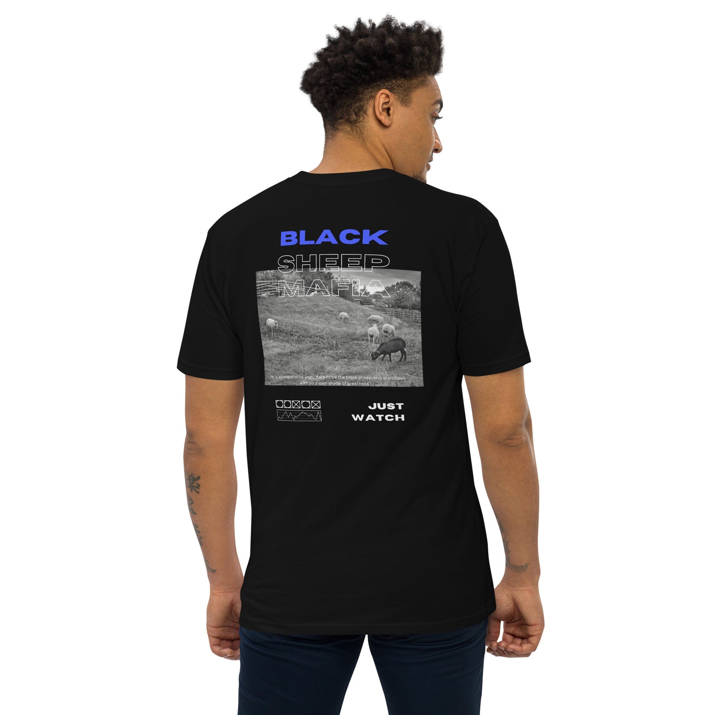 Black Sheep Mafia "just Watch", Men’s tee