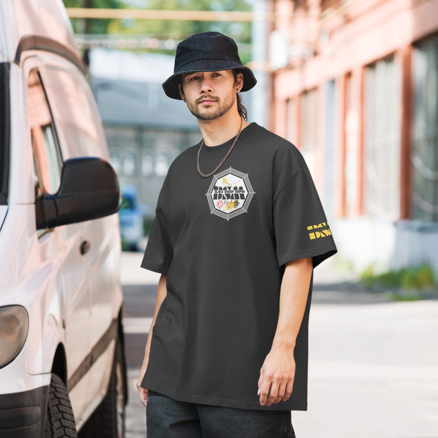 Black Sheep Mafia "Alex Potan Pereria" Oversized faded t-shirt