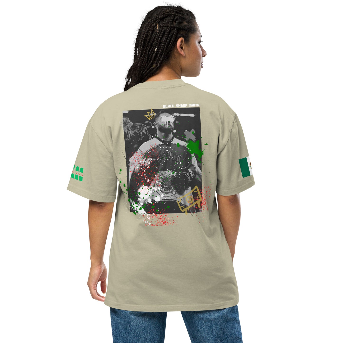 Black Sheep Mafia "Canelo Alvarez" Oversized faded t-shirt